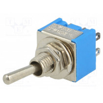 ; Switch: toggle; Pos: 3; DP3T; ON-OFF-ON; 3A/250VAC; -25÷85°C; 