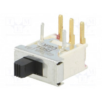 TS01ABE; Switch: slide; Pos: 2; SPDT; 0.4A/20VDC; ON-ON; Mounting: THT; C&K