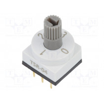 TSR-04; Encoding switch; Pos: 4; THT; Rcont max: 80mΩ; Rinsul min: 100MΩ; SUNGMUN ELECTRONICS CO., LTD.