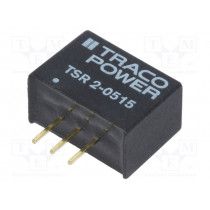 TSR 2-0515; Converter: DC/DC; Uin: 3÷5.5V; 1.5VDC; Iout: 2A; SIP3; 14x10.1x7.5mm; TRACO POWER