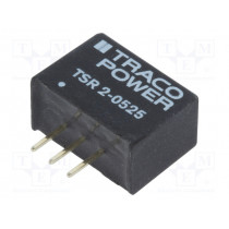 TSR 2-0525; Converter: DC/DC; Uin: 3.8÷5.5V; 2.5VDC; Iout: 2A; SIP3; 2.6g; 410kHz; TRACO POWER