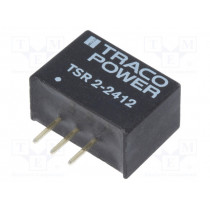 TSR 2-2412; Converter: DC/DC; Uin: 4.6÷36V; 1.2VDC; Iout: 2A; SIP3; 2.6g; 410kHz; TRACO POWER