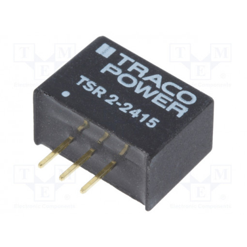 TSR 2-2415; Converter: DC/DC; Uin: 4.6÷36V; 1.5VDC; Iout: 2A; SIP3; 2.6g; 410kHz; TRACO POWER