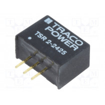 TSR 2-2425; Converter: DC/DC; Uin: 4.6÷36V; 2.5VDC; Iout: 2A; SIP3; 2.6g; 410kHz; TRACO POWER