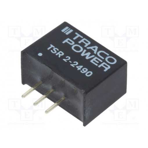 TSR 2-2490; Converter: DC/DC; Uin: 12÷36V; 9VDC; Iout: 2A; SIP3; 14x10.1x7.5mm; TRACO POWER