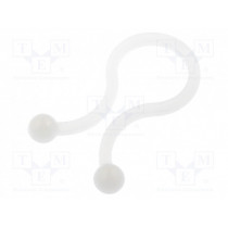 TT-05; Cable clips; 4.4mm; polyamide; natural; UL94V-2; KSS WIRING