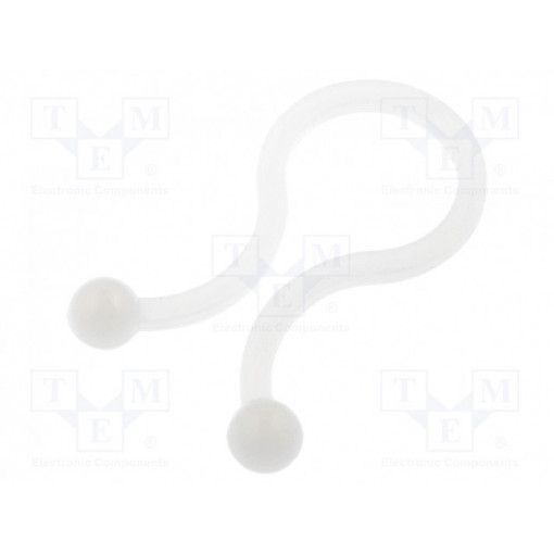 TT-05; Cable clips; 4.4mm; polyamide; natural; UL94V-2; KSS WIRING