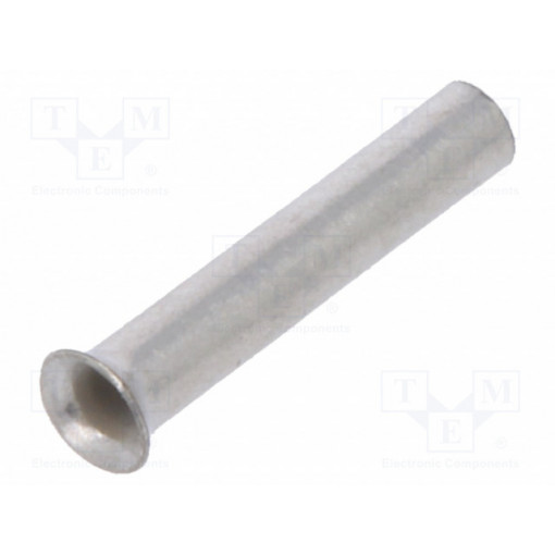 TUL-NI-00307; Bootlace ferrule; non-insulated; copper; 0.34mm2; 7mm; tinned; NINIGI TUL-NI-00307; Bootlace ferrule; non-insulated; copper; 0.34mm2; 7mm; tinned; NINIGI