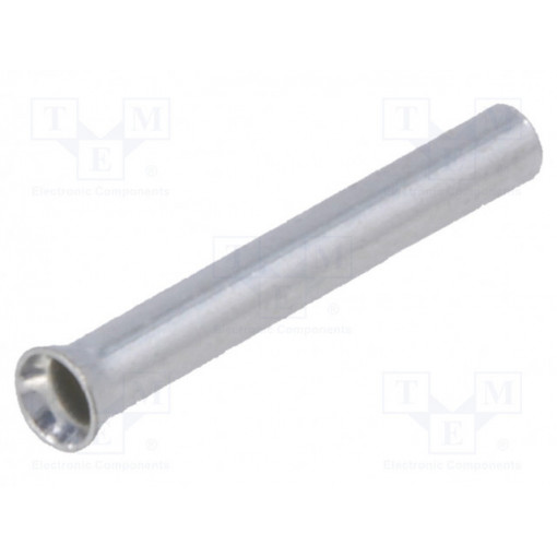 TUL-NI-00510; Bootlace ferrule; non-insulated; copper; 0.5mm2; 10mm; tinned; NINIGI TUL-NI-00510; Bootlace ferrule; non-insulated; copper; 0.5mm2; 10mm; tinned; NINIGI