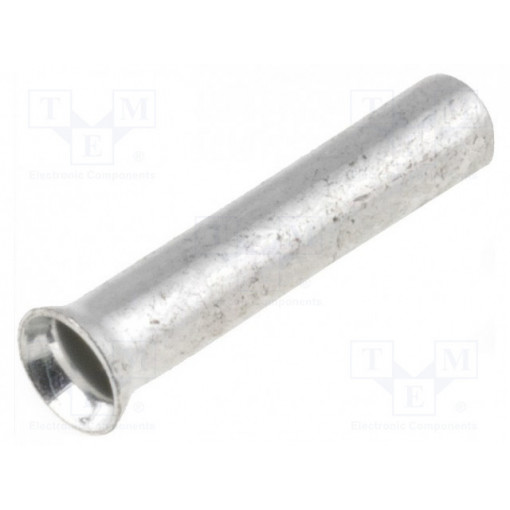 TUL-NI-00708; Bootlace ferrule; non-insulated; copper; 0.75mm2; 8mm; tinned; NINIGI TUL-NI-00708; Bootlace ferrule; non-insulated; copper; 0.75mm2; 8mm; tinned; NINIGI