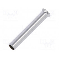 TUL-NI-00710; Bootlace ferrule; non-insulated; copper; 0.75mm2; 10mm; tinned; NINIGI TUL-NI-00710; Bootlace ferrule; non-insulated; copper; 0.75mm2; 10mm; tinned; NINIGI