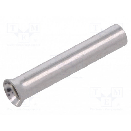 TUL-NI-01512; Bootlace ferrule; non-insulated; copper; 1.5mm2; 12mm; tinned; NINIGI