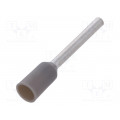 TUL-RI-00712; Bootlace ferrule; insulated; copper; Insulation: polyamide; 12mm; NINIGI TUL-RI-00712; Bootlace ferrule; insulated; copper; Insulation: polyamide; 12mm; NINIGI
