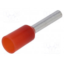 TUL-RI-01008; Bootlace ferrule; insulated; copper; Insulation: polyamide; 1mm2; NINIGI