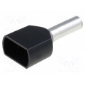 TUL-RI-TW-01508; Bootlace ferrule; insulated,double; copper; Insulation: PVC; 8mm; NINIGI