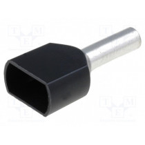 TUL-RI-TW-01508; Bootlace ferrule; insulated,double; copper; Insulation: PVC; 8mm; NINIGI