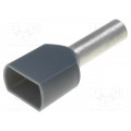 TUL-RI-TW-04012; Bootlace ferrule; insulated,double; copper; Insulation: PVC; 4mm2; NINIGI