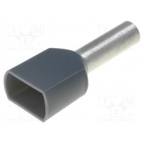 TUL-RI-TW-04012; Bootlace ferrule; insulated,double; copper; Insulation: PVC; 4mm2; NINIGI
