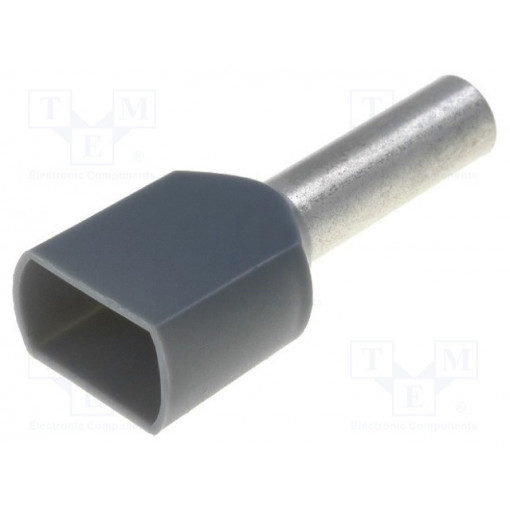 TUL-RI-TW-04012; Bootlace ferrule; insulated,double; copper; Insulation: PVC; 4mm2; NINIGI