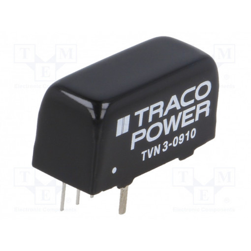 TVN 3-0910; Converter: DC/DC; 3W; Uin: 4.5÷13.2V; Uout: 3.3VDC; Iout: 700mA; SIP8; TRACO POWER