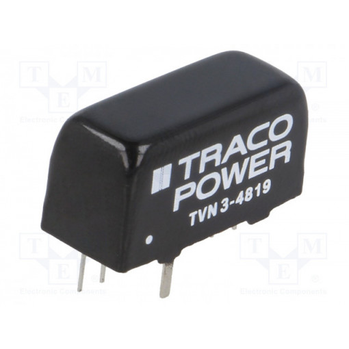 TVN 3-4819; Converter: DC/DC; 3W; Uin: 36÷75V; Uout: 9VDC; Iout: 333mA; SIP8; 5.9g; TRACO POWER