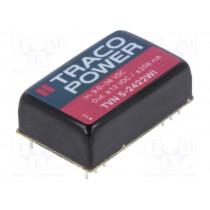 TVN 5-2422WI; Converter: DC/DC; 5W; Uin: 9÷36V; Uout: 12VDC; Uout2: -12VDC; DIP24; TRACO POWER