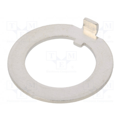 ; Washer; Øint: 12.2mm; Plating: nickel; Øout: 18.2mm; APEM ; Washer; Øint: 12.2mm; Plating: nickel; Øout: 18.2mm; APEM