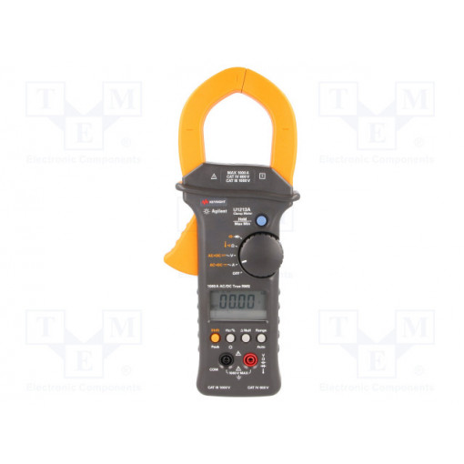 U1213A; AC/DC digital clamp meter; LCD (4000); I DC: 40/400/1000A; 52mm; KEYSIGHT TECHNOLOGIES U1213A; AC/DC digital clamp meter; LCD (4000); I DC: 40/400/1000A; 52mm; KEYSIGHT TECHNOLOGIES