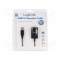 UA0001A; Repeater USB; USB 1.1,USB 2.0; USB A socket,USB A plug; 5m; LOGILINK