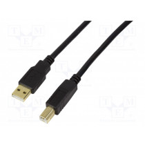 UA0266; Repeater USB; USB 1.1,USB 2.0; USB A plug,USB B plug; black; LOGILINK