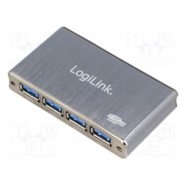 UA0282; Hub USB; USB 1.1,USB 2.0,USB 3.0; PnP; Number of ports: 4; 5Gbps; LOGILINK