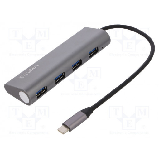 UA0309; Hub USB; USB 3.0,USB 3.1; PnP; Number of ports: 4; 5Gbps; LOGILINK