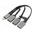 UA0315; Hub USB; USB 3.0,USB 3.1; PnP; black; Number of ports: 3; LOGILINK UA0315; Hub USB; USB 3.0,USB 3.1; PnP; black; Number of ports: 3; LOGILINK