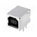 UBB-4R-D14T-4D; Socket; USB B; on PCBs; THT; PIN: 4; angled 90°; USB 2.0; JST