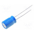 UBT2A221MHD8; Capacitor: electrolytic; THT; 220uF; 100VDC; Ø16x25mm; Pitch: 7.5mm; NICHICON