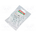 220101; Holder; white; Application: for flat cable; 100pcs; with a nail; AKS ZIELONKA 220101; Holder; white; Application: for flat cable; 100pcs; with a nail; AKS ZIELONKA