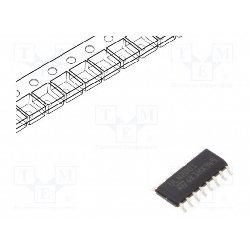 ULN2001D1013TR; IC: driver; darlington,transistor array; 0.5A; 50V; Channels: 7; STMicroelectronics