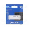 UME2-0640W0R11; Pendrive; USB 2.0; 64GB; Read: 20MB/s; Write: 5MB/s; Colour: white; GOODRAM