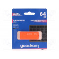 UME3-0640O0R11; Pendrive; USB 3.0; 64GB; Read: 60MB/s; Write: 20MB/s; Colour: orange; GOODRAM