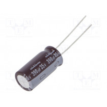 UPW1V391MPD1TD; Capacitor: electrolytic; low impedance; THT; 390uF; 35VDC; ±20%; NICHICON