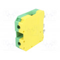 USLKG 50 0443049; Splice terminal: rail; 50mm2; ways: 1; terminals: 2; yellow-green; PHOENIX CONTACT