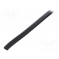 UT-4.2; Hole and edge shield; PVC; L: 10m; black; H: 8mm; W: 5.5mm; ROZTOCZE