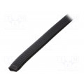UT-4.5.6; Hole and edge shield; PVC; L: 10m; black; H: 16.5mm; W: 9.5mm; ROZTOCZE
