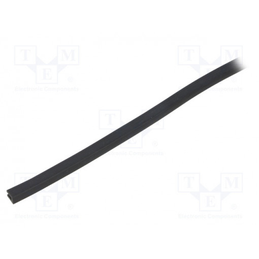 UT-5; Hole and edge shield; EPDM; L: 10m; black; H: 8mm; W: 5mm; industrial; ROZTOCZE