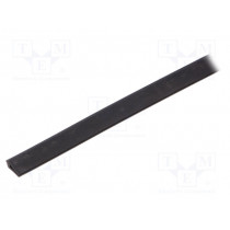 UT-5.2; Hole and edge shield; EPDM; L: 10m; black; H: 10mm; W: 4mm; ROZTOCZE