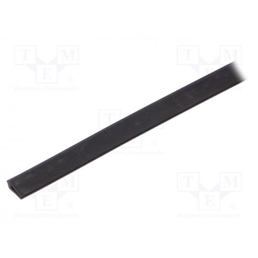 UT-5.2; Hole and edge shield; EPDM; L: 10m; black; H: 10mm; W: 4mm; ROZTOCZE