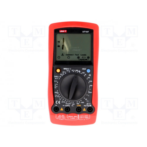 UT107; Digital multimeter; LCD (1999); VDC: 200m/2/20/200/1000V; UNI-T