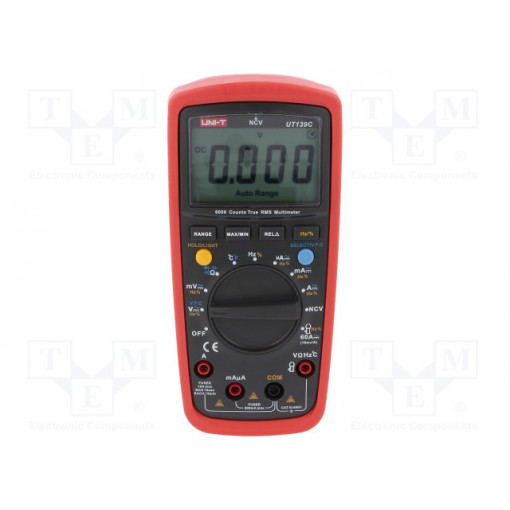 UT139C; Digital multimeter; LCD (6000),with a backlit; True RMS; UNI-T