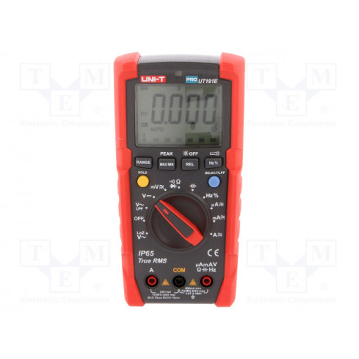 UT191E; Digital multimeter; LCD (6000),bargraph,with a backlit; IP65; UNI-T