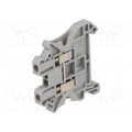 UT 2,5 3044076; Splice terminal: rail; 0.14÷2.5mm2; ways: 1; terminals: 2; grey; PHOENIX CONTACT
